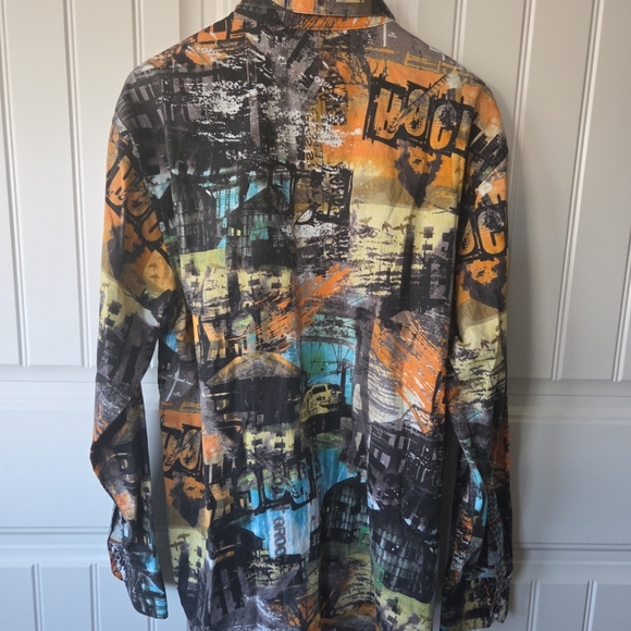 Robert Graham Embroidered Shirt Mens XL RARE Urban Streetwear - Picture 10 of 15